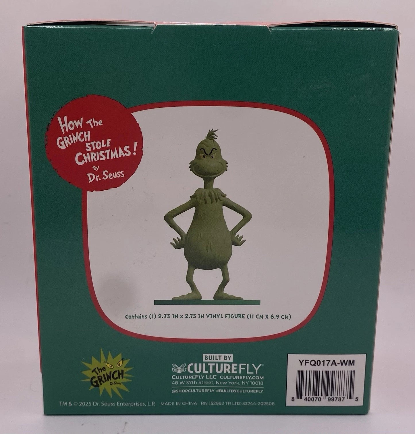Grinch Vinyl Figure Culture Fly
