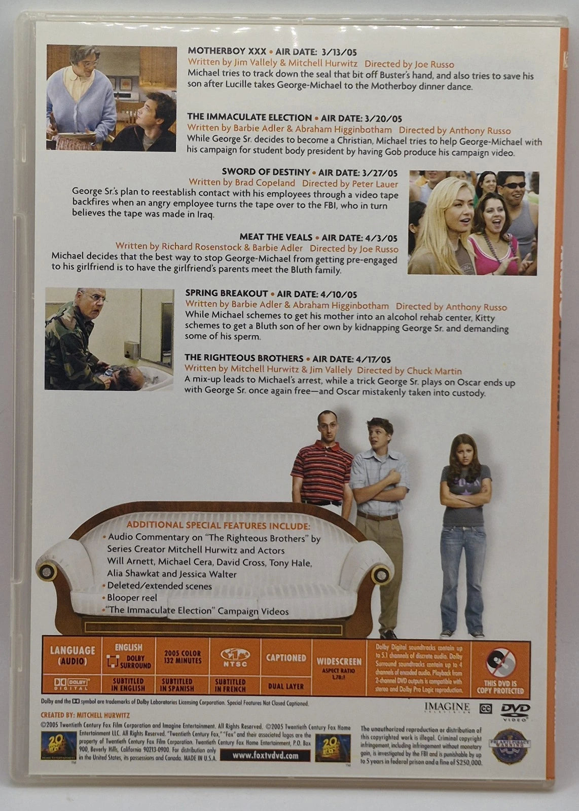Arrested Development: Season Two (DVD)(TESTED WORKS)