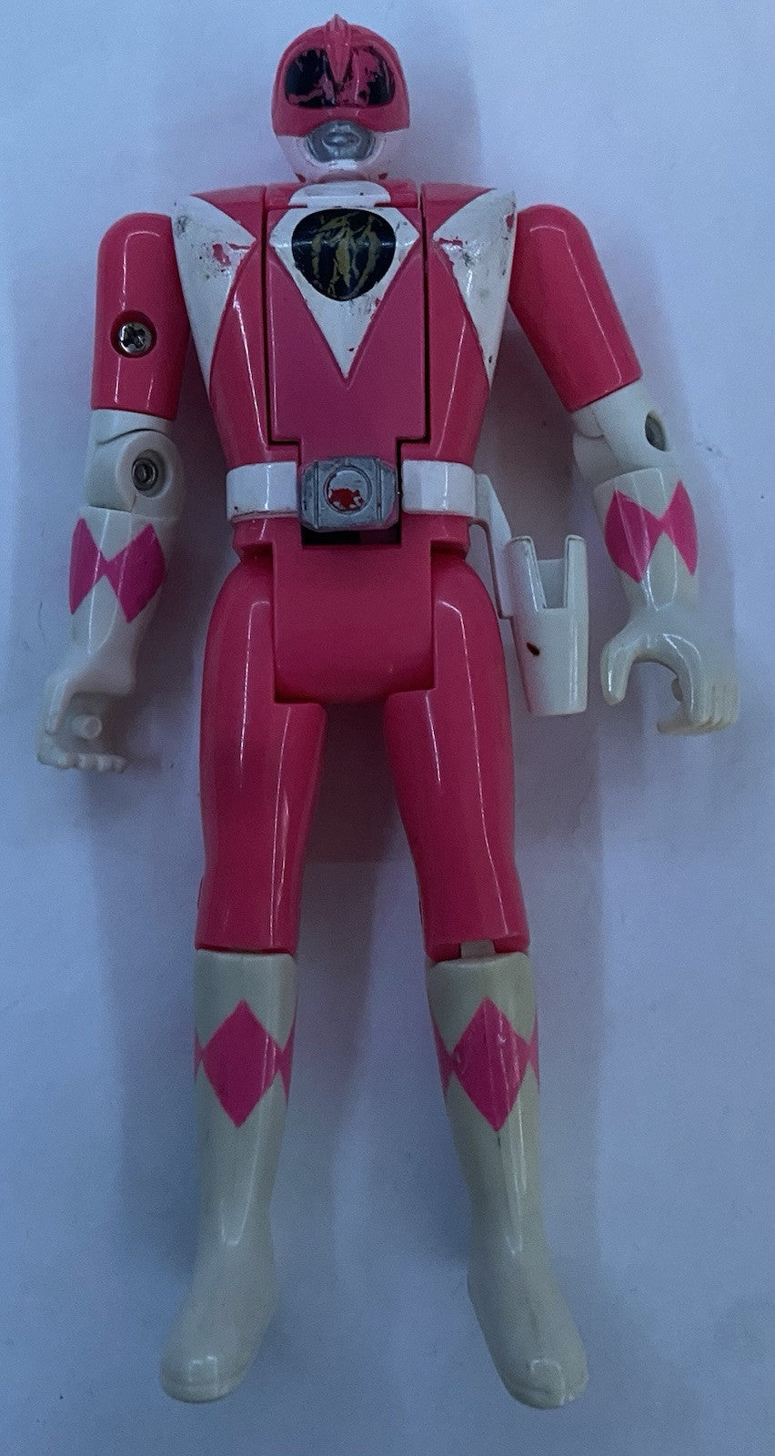 Mighty Morphin Power Rangers Auto Morphin Pink Ranger Flip Heads 1993 Bandai