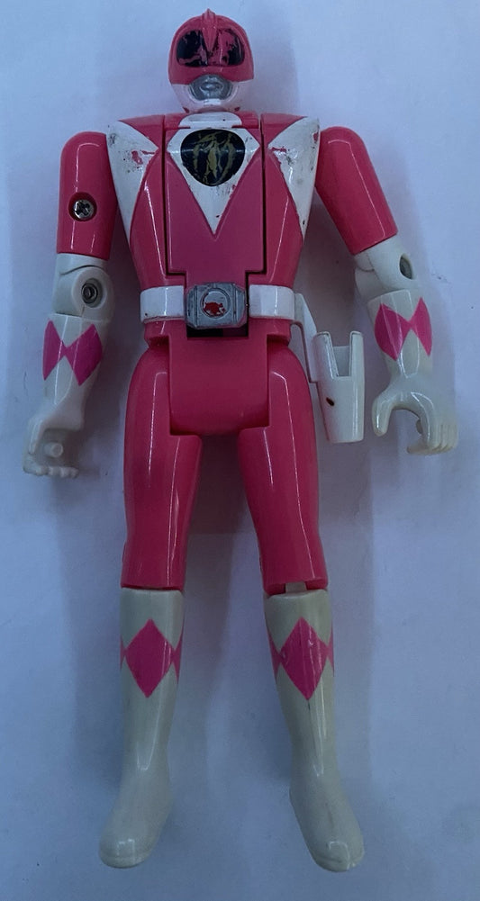 Mighty Morphin Power Rangers Auto Morphin Pink Ranger Flip Heads 1993 Bandai