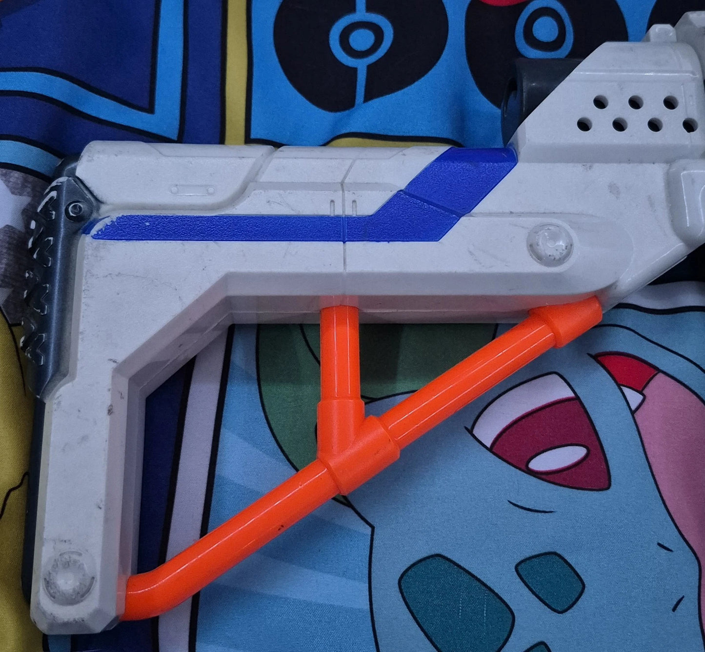Nerf N-Strike Elite White Retaliator Dart Gun Blaster /Missing Dart Mag & Darts!