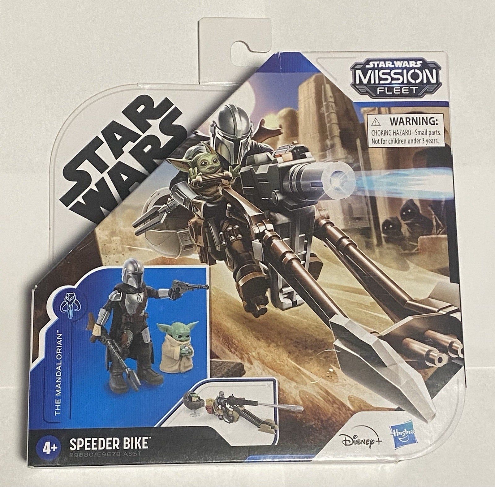 Star Wars Mission Fleet Mandalorian & Grogu Speeder Bike Vehicle Hasbro #3406