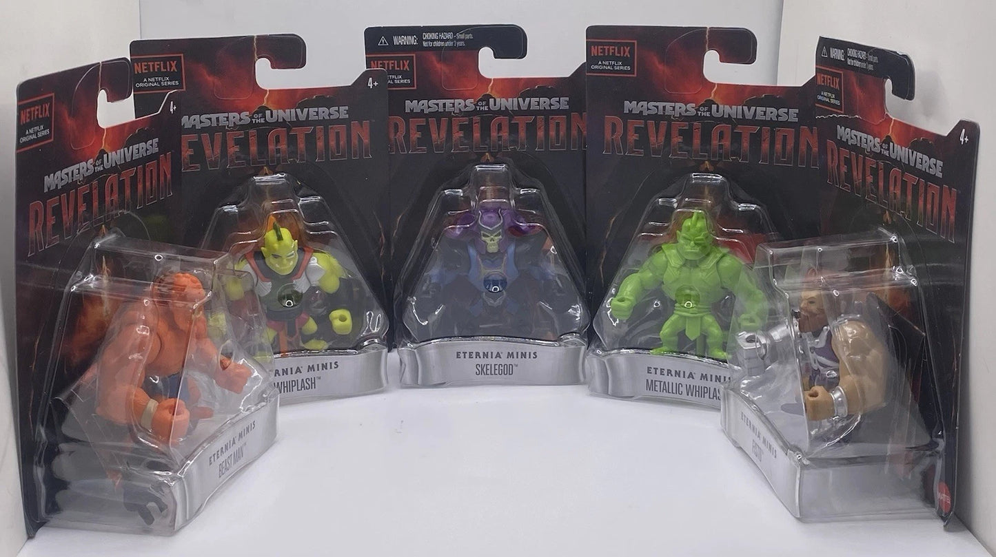 Masters of the Universe Revelation Eternia Minis Lot of 5 Whiplash Beast Man