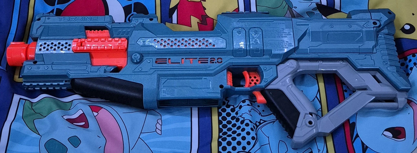 Nerf Elite 2.0 Turbine CS-18 Motorised Blaster/Missing Darts & 18-Dart Clip
