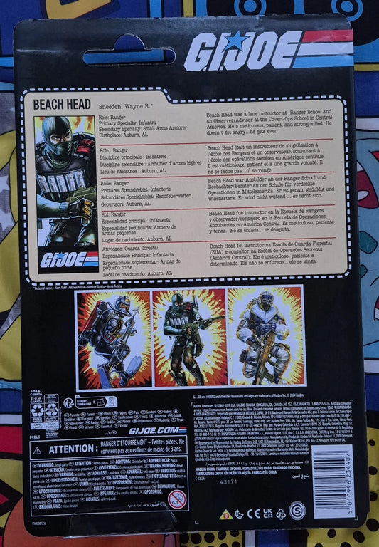 2024 GI Joe Beach Head Action Figure F9869 Hasbro 6" Tall New On Card