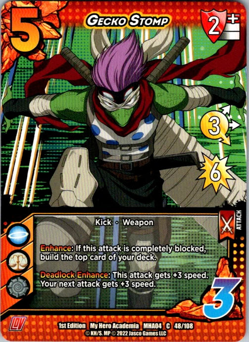 Gecko Stomp Unlimited Edition Normal Common UniVersus: My Hero Academia: League