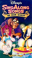 Disneys Sing Along Songs - Beauty and the Beast: Be Our Guest (VHS, 1992) TESTED