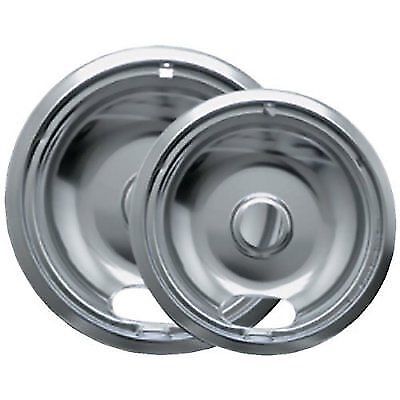 Range Kleen Chrome Drip Pans 8in - 2 Piece